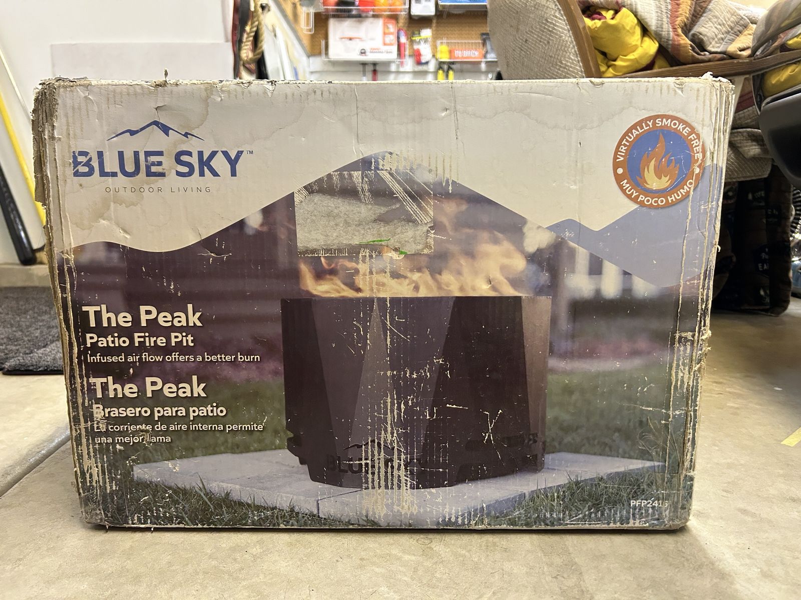 Blue sky - The Peak - smokeless firepit