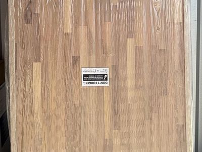 NEW Hampton Bay 6 ft. x 39 in Solid Walnut Butcher Block Countertop Unfinished