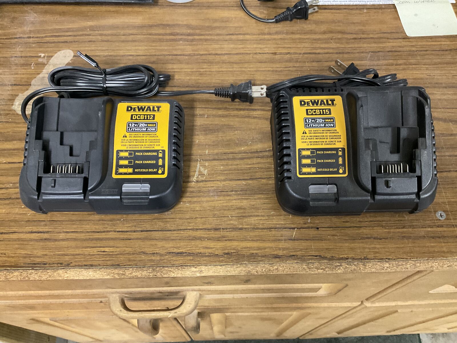 DeWalt battery chargers NEW DCB112 DCB115 Read Ad
