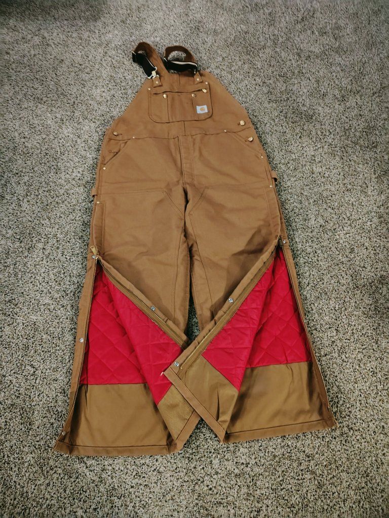 Men's Carhartt insulated Double knee Overalls