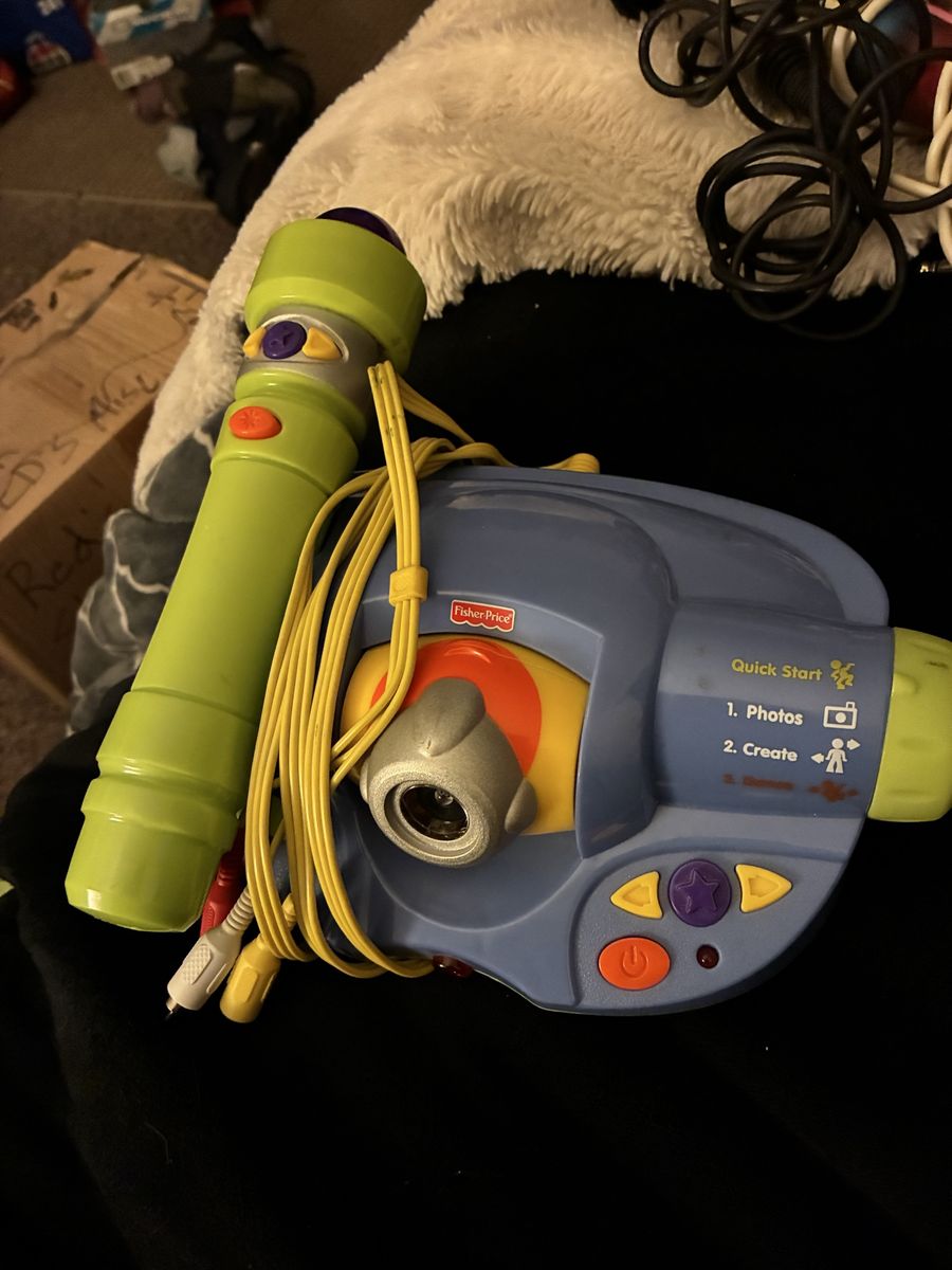 Fisher-Price Kid-Tough Digital Camera & Video System Blue Green