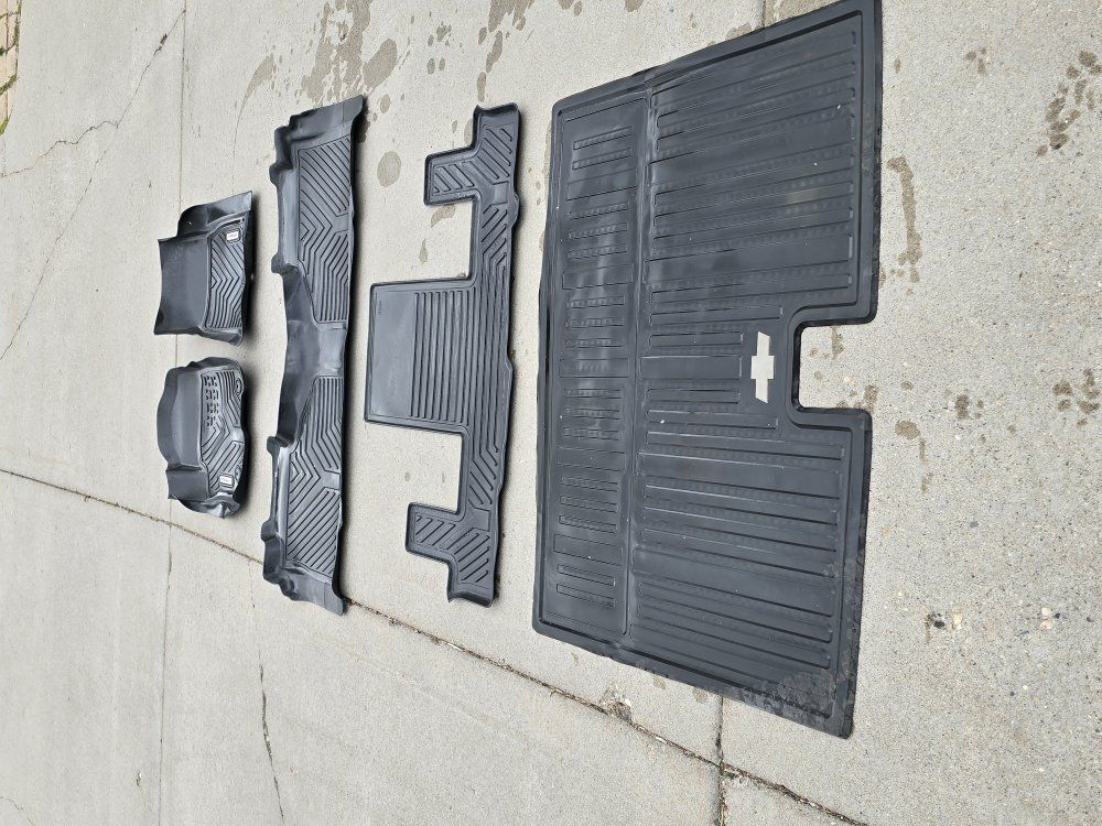 Complete SET Used YITA Motor Floor Mats for 2021-2026 Chevy Tahoe, GMC Yukon, others