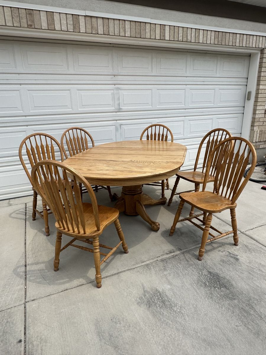 J.W. Hull & Sons Gardena CA Made in USA Solid Wood Dining Table Legs & Pedestal Base