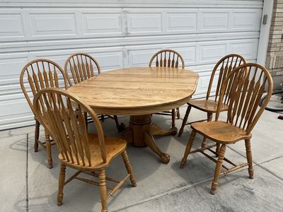 J.W. Hull & Sons Gardena CA Made in USA Solid Wood Dining Table Legs & Pedestal Base