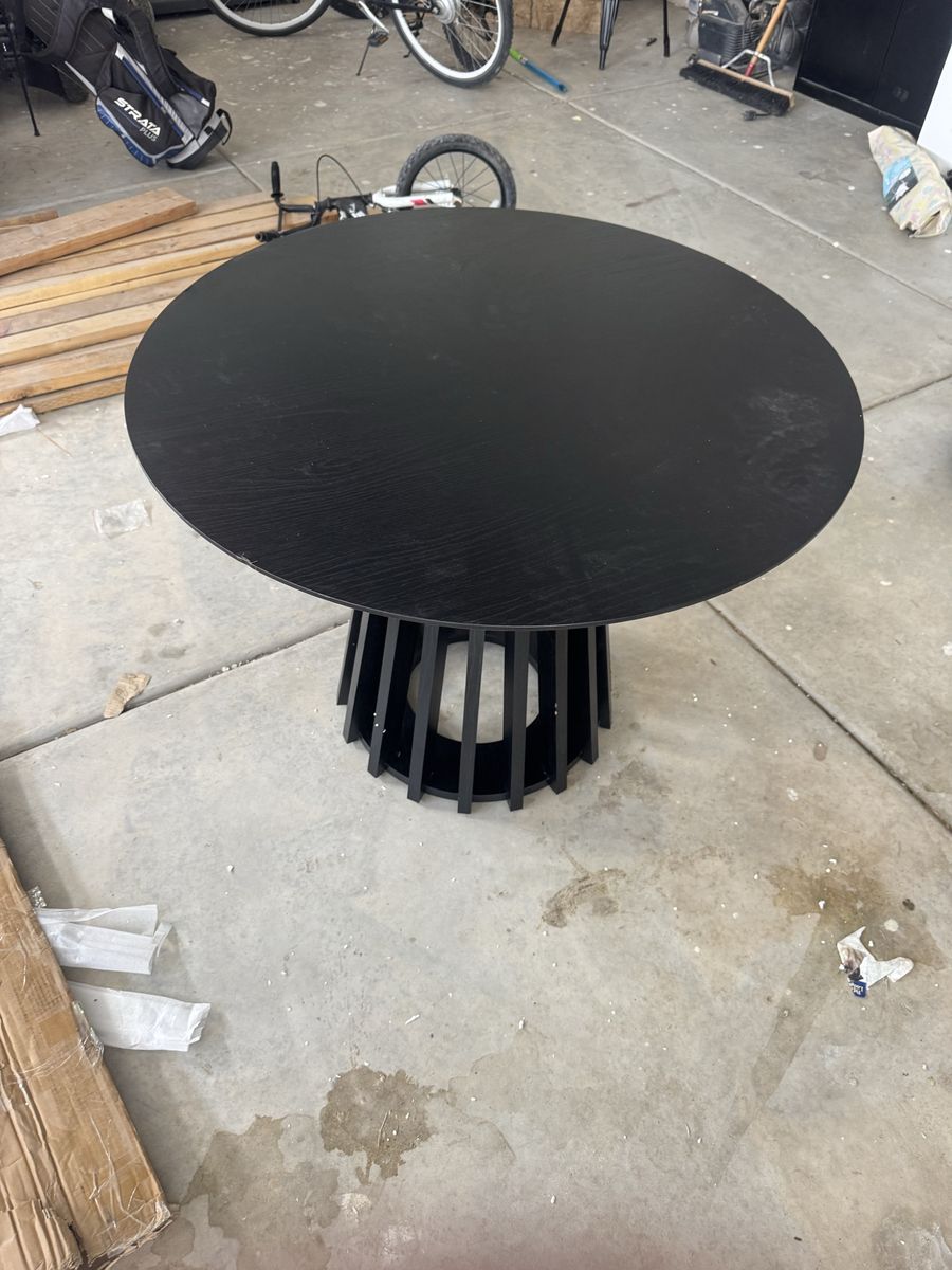 Black table