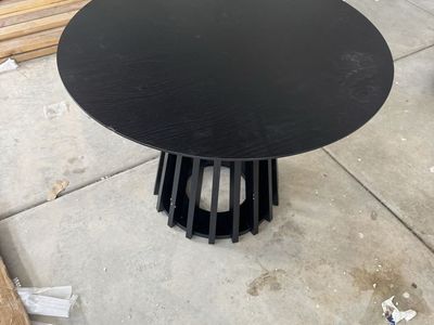 Black table