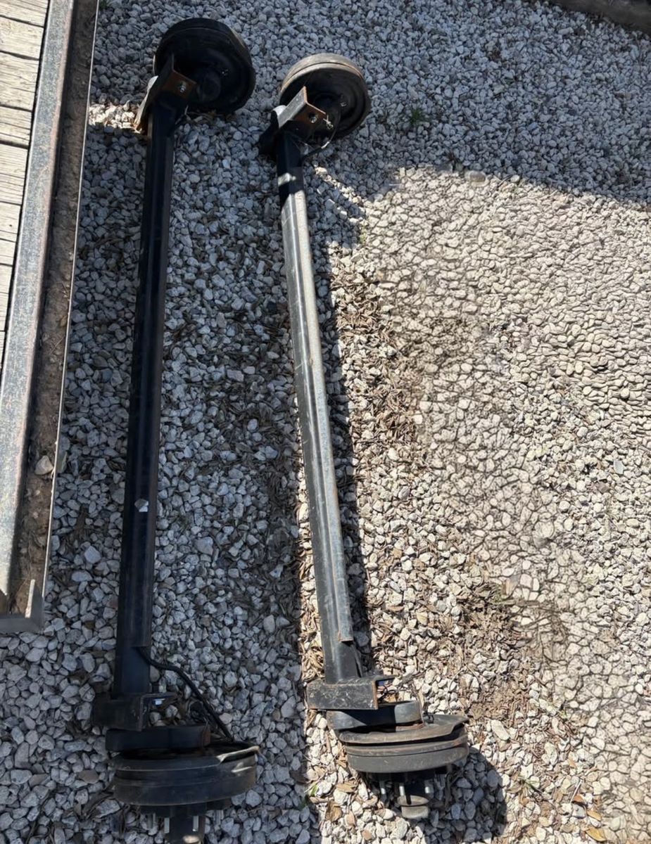 (2) 8 Lug torsion trailer axles