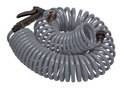 Orbit Coil Garden Hose, 25 Feet With Nozzle
