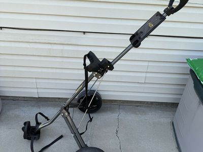 BagBoy M-300 Folding Golf Push Cart Black 2-Wheel Pull Cart
