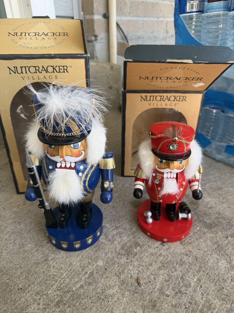 Nutcracker Village 10th Anniversary Special Edition & Old World Tradition Nutcrackers