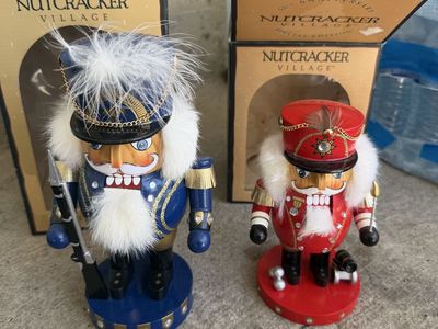 Nutcracker Village 10th Anniversary Special Edition & Old World Tradition Nutcrackers