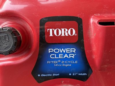 Electric start and pull start snow blower 2 cycle