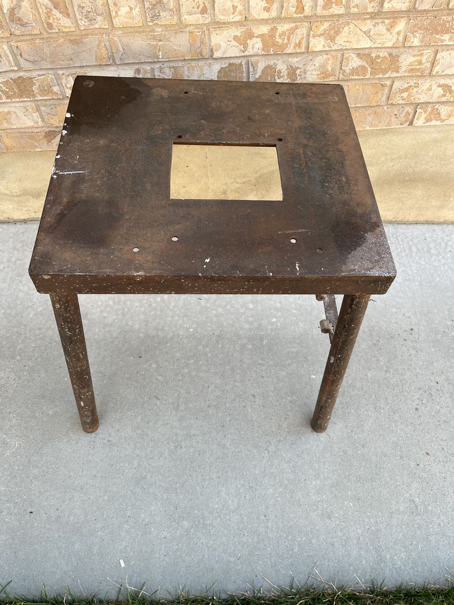 Solid Metal Table