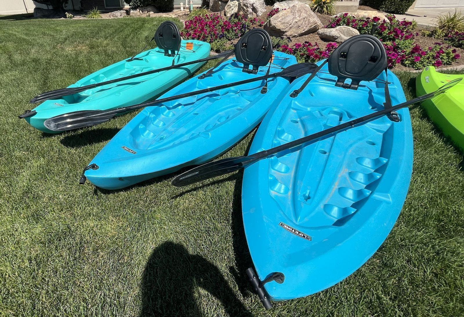 Lifetime Kayaks with paddles for Sale