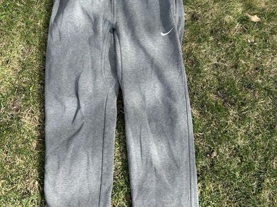 Nike Mens Small Thick Fleece Gray Sweatpants