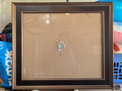 Large Ornate Brown & Bronze Picture Frame - New, Ready for Your Artwork