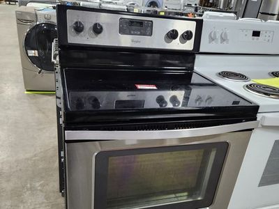 GREAT WHIRLPOOL STAINLESS STEEL GLASS TOP RANGE! W-WARRANTY