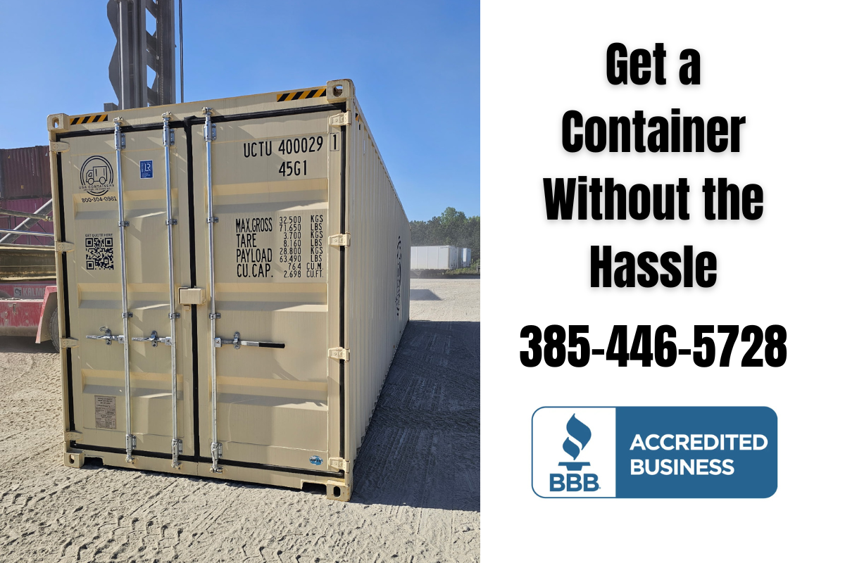 Shipping Container 40ft High Cube – Utah – One Trip Available