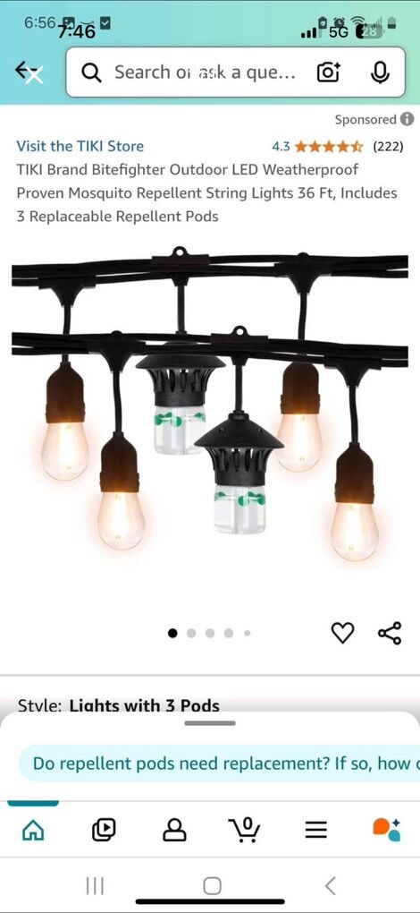 Mosquito Repellent String Lights