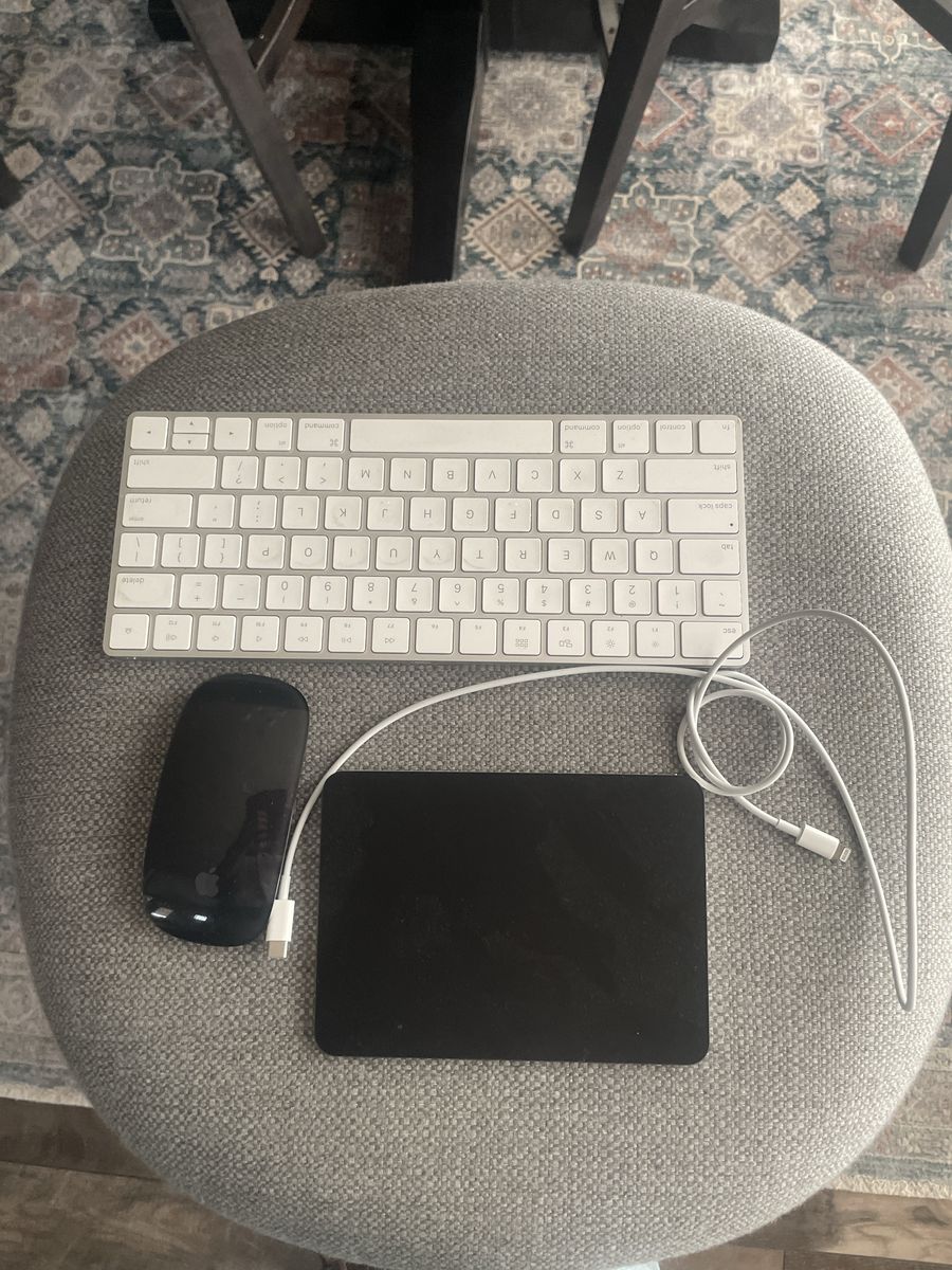 Apple Magic Keyboard A1644, Magic Mouse 2 A1657, Magic Trackpad 2 A1535 with USB-C to Lightning Cable