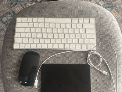 Apple Magic Keyboard A1644, Magic Mouse 2 A1657, Magic Trackpad 2 A1535 with USB-C to Lightning Cable