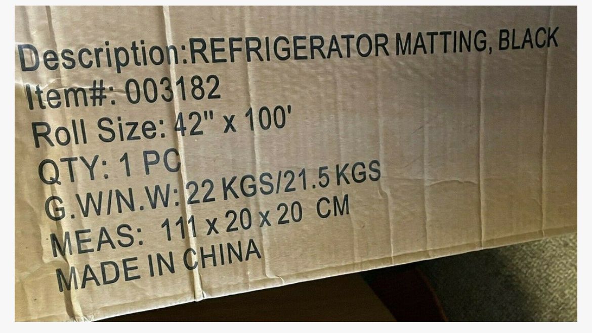 Refrigerator Matting Black