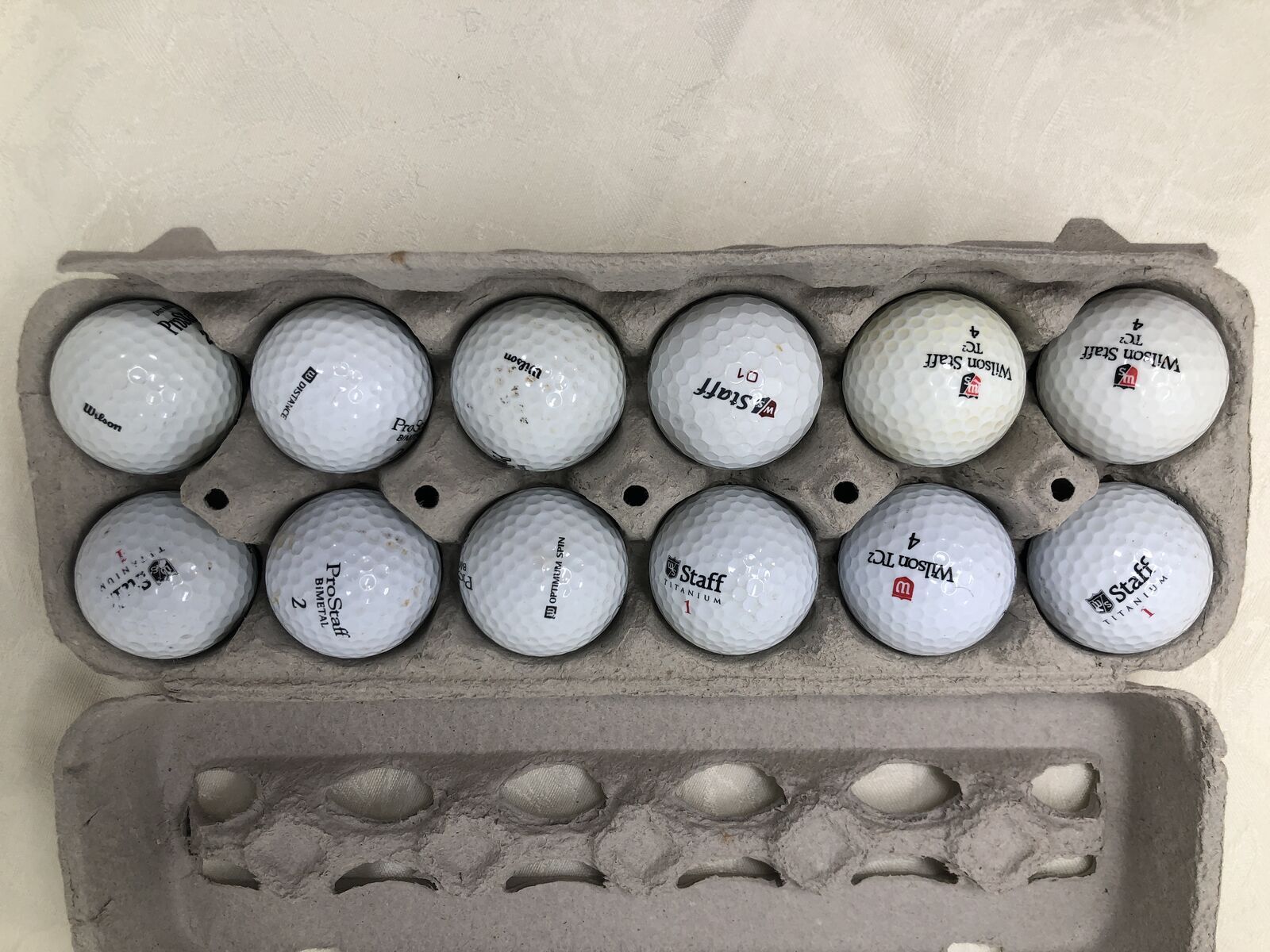 12 Gently Used Wilson Staff Golf Balls - Hand Pick Your Balls