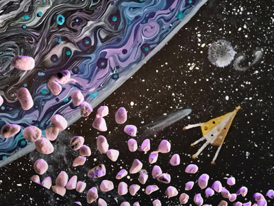 2 outer space - Canvas Prints