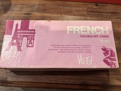 Vintage Vis-Ed French Vocabulary Cards