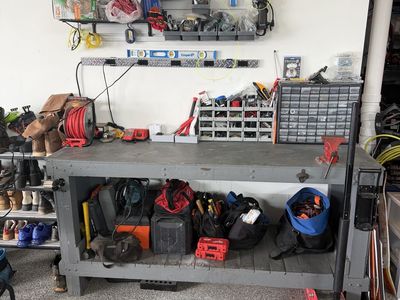 Heavy Duty Work Bench With A Vise