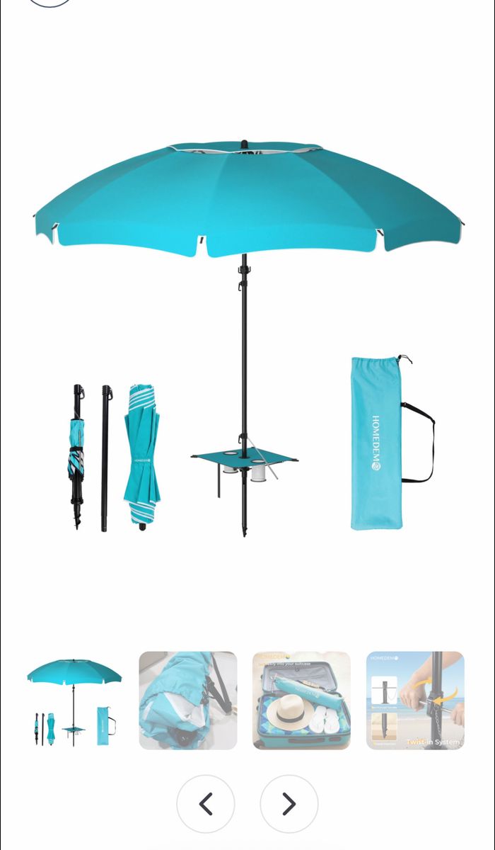 HOMEDEMO portable beach umbrella