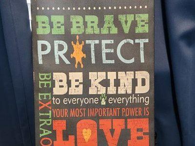 FREE Superhero Rules Inspirational Canvas Wall Art - "Be Brave, Be Kind, Love, Be Strong" Decor