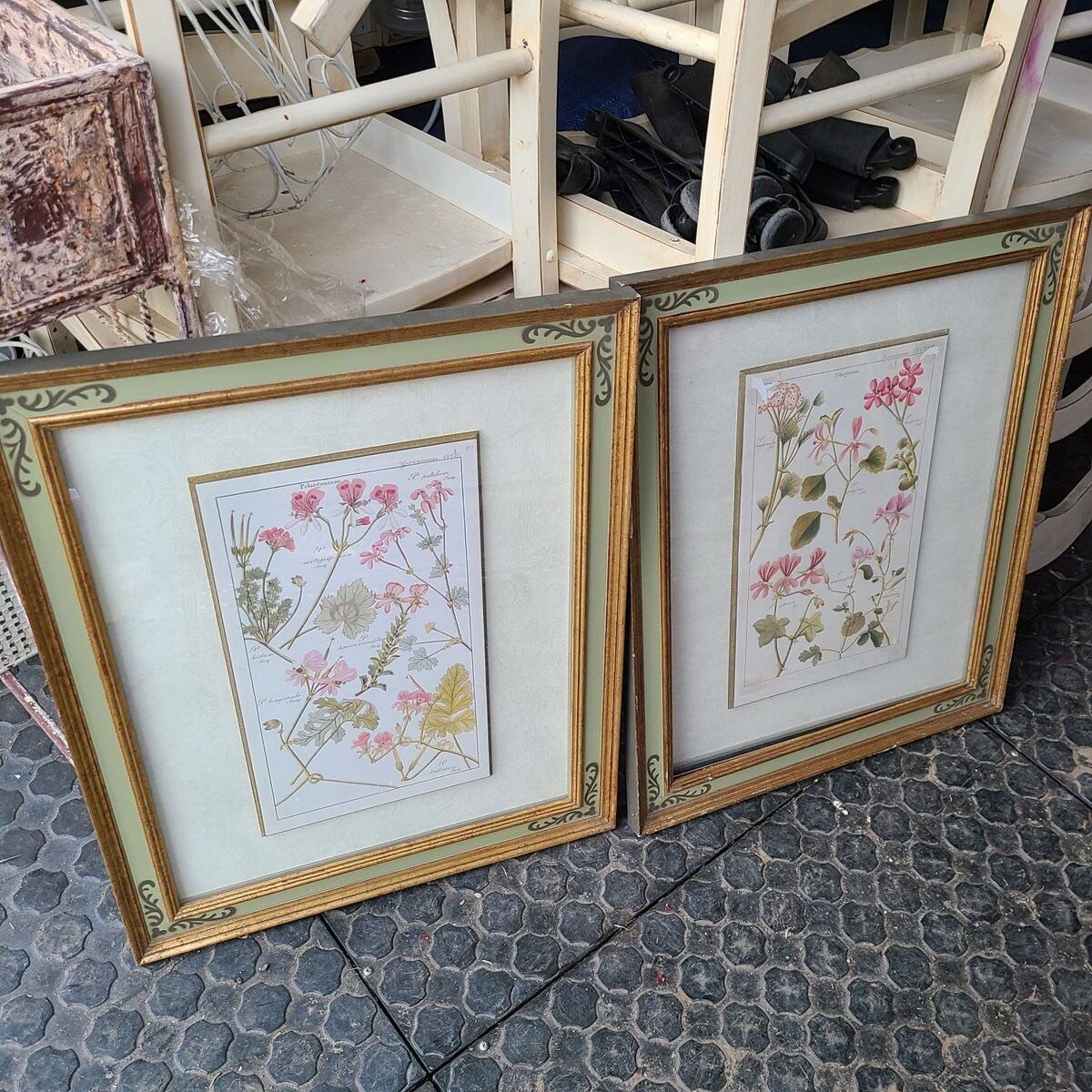 Floral Butterfly and Dragonfly Framed Art