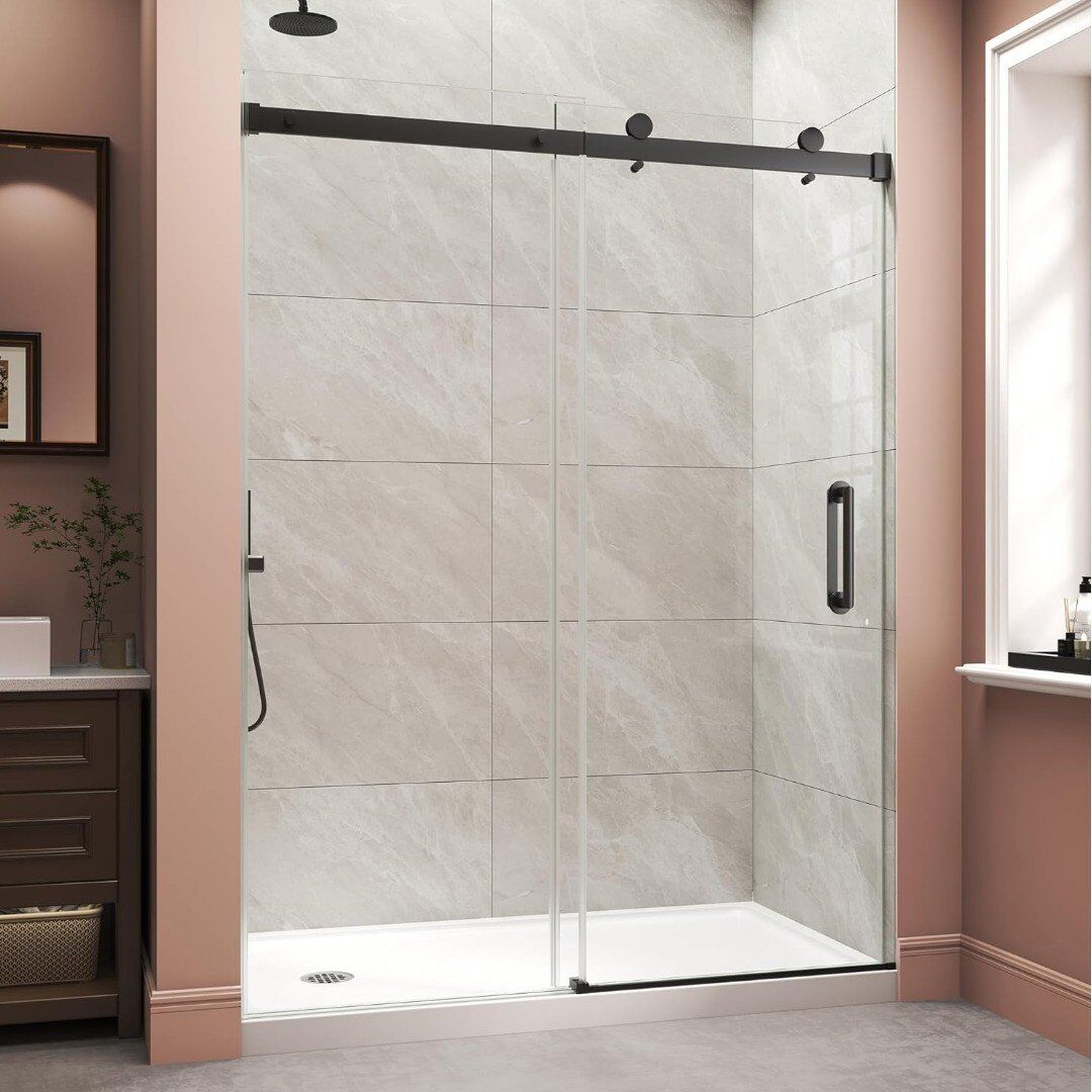 New in box 67" 72" w 72" H framless shower door