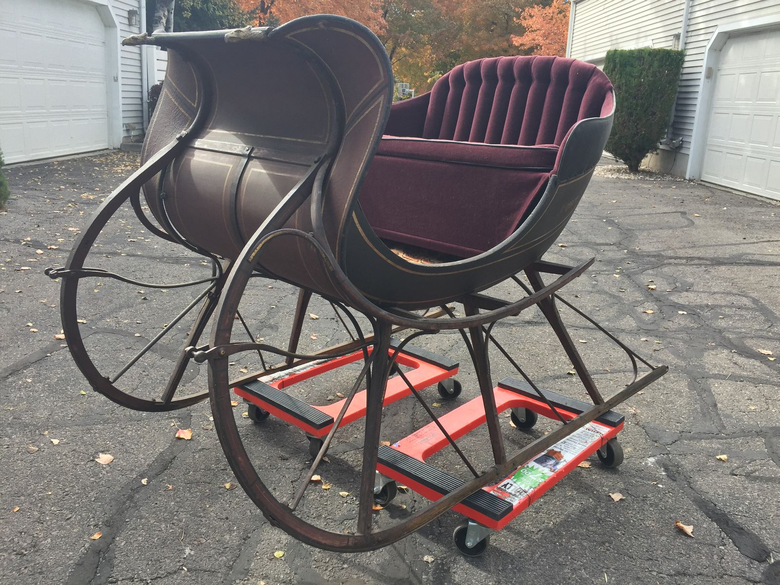 Turn-of-Century Albany Sleigh – Original Paint – Tottingham Keene NH – Display Piece