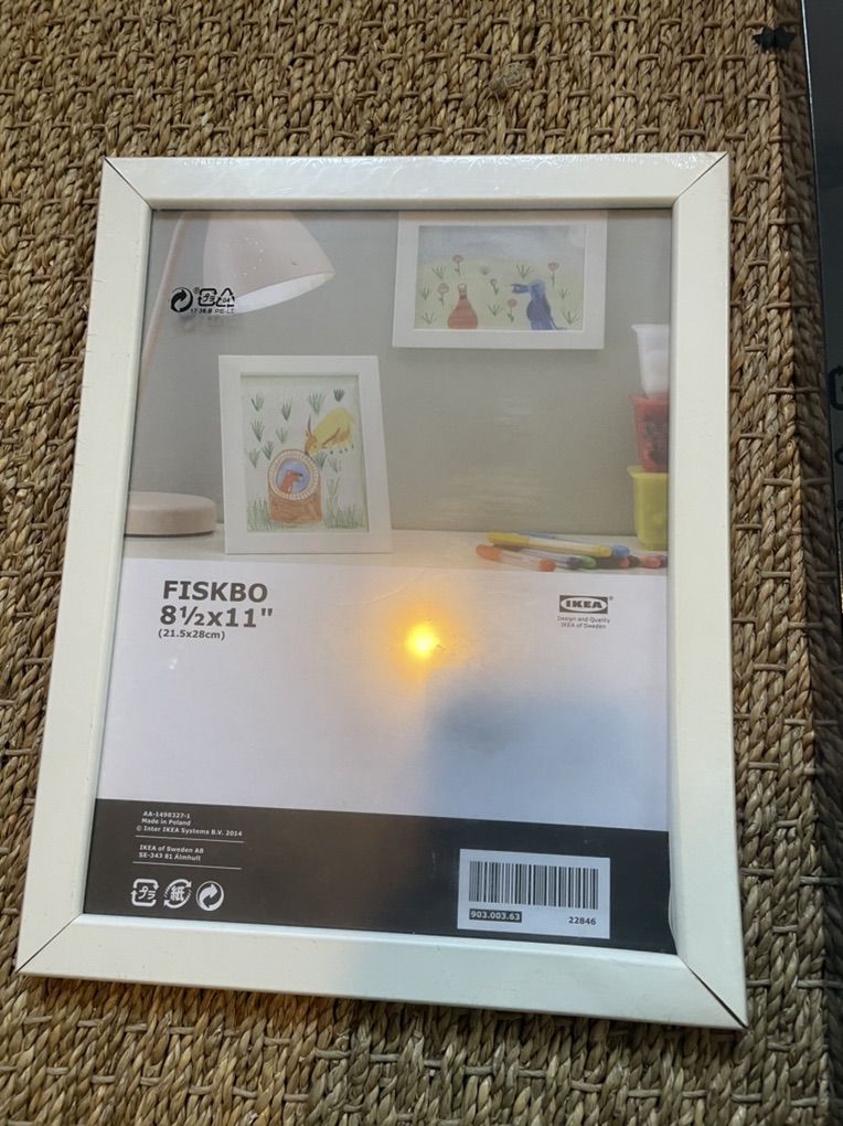 Ikea 8 1/2 X 11 White Frame