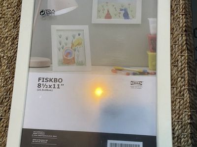Ikea 8 1/2 X 11 White Frame
