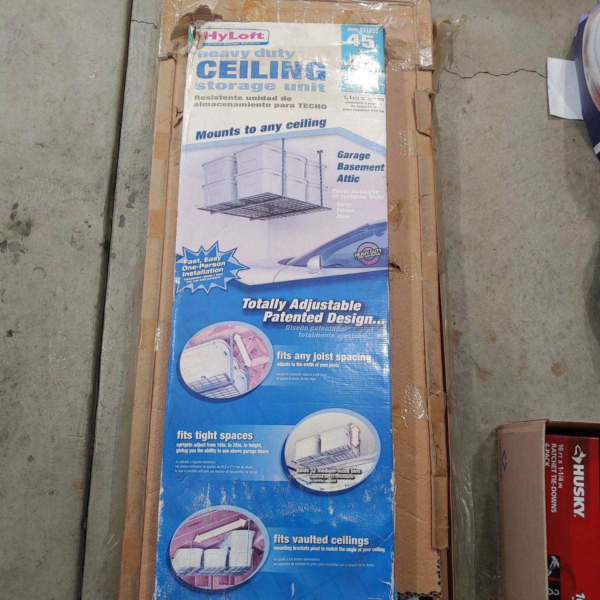 Hyloft Ceiling Storage Rack Shelving