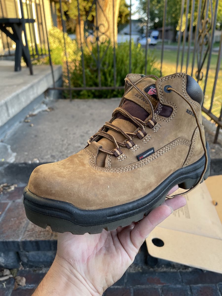 Red Wing 2340 King Toe Waterproof Work Boots Size 8.0D Brown shoe