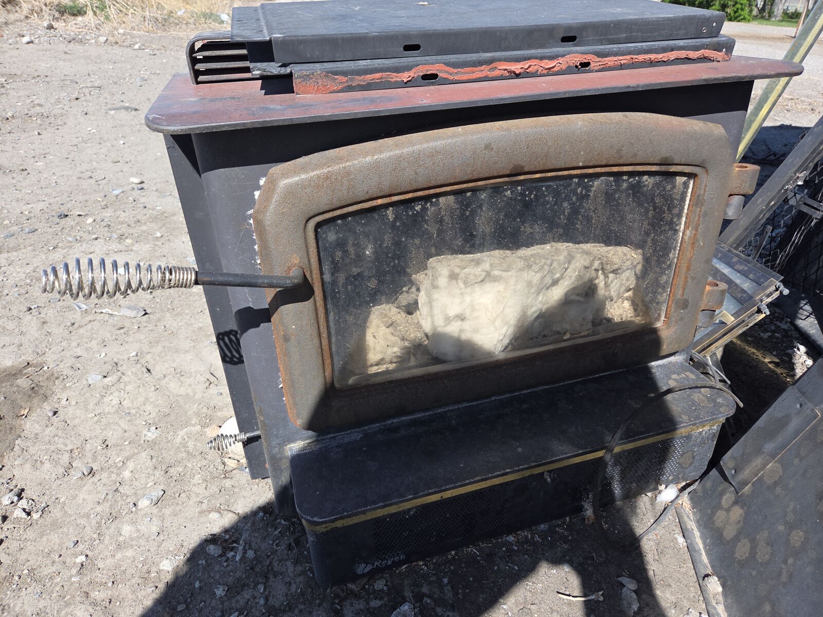 Wood fire place insert