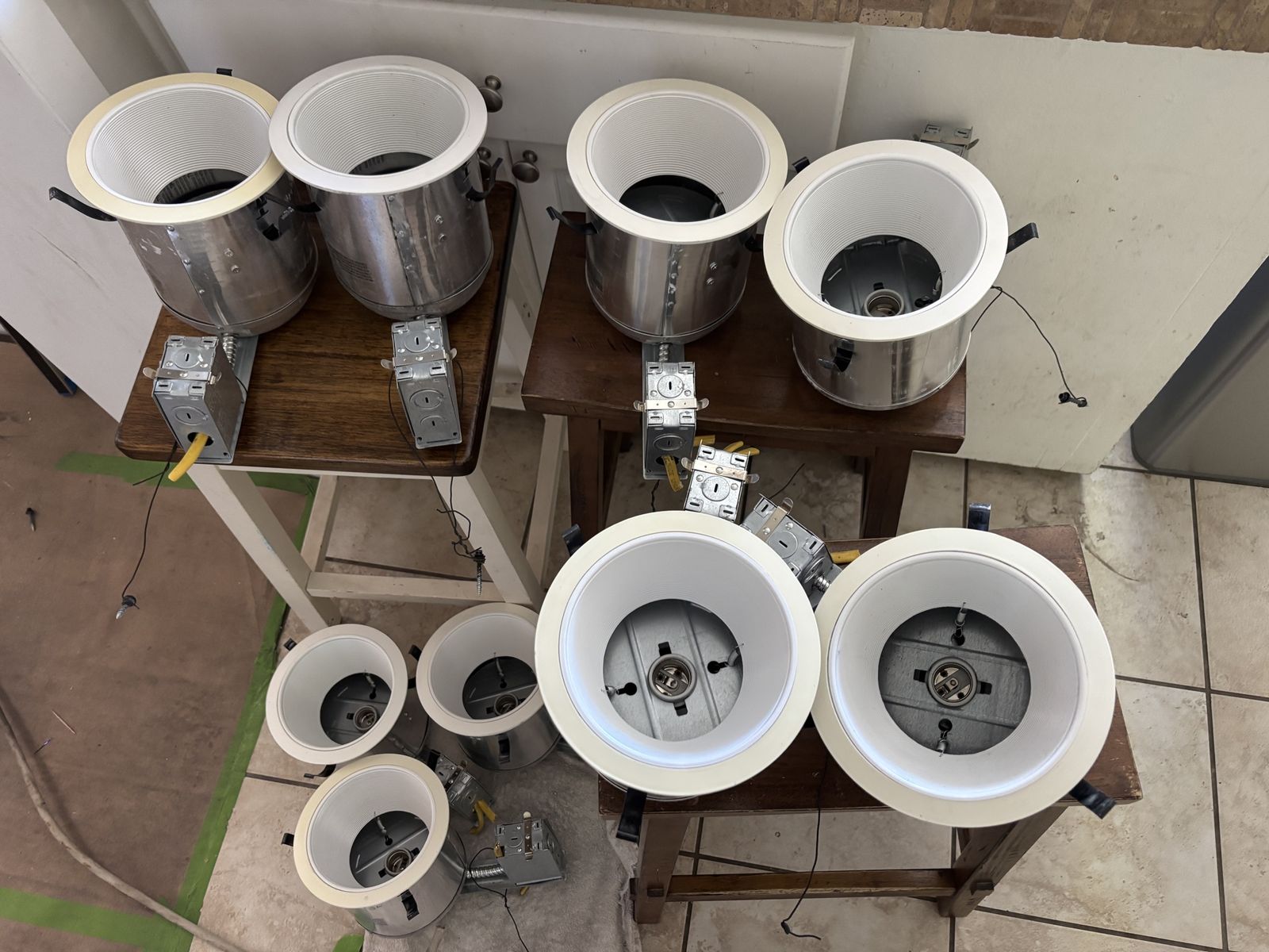 Used canned lighting recessed lighting 6 in. Aluminum Recessed Can Light IC Remodel 15 available