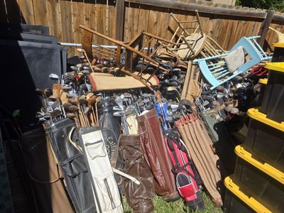 Huge Yard Sale Event! Antiques, gold clubs, etc