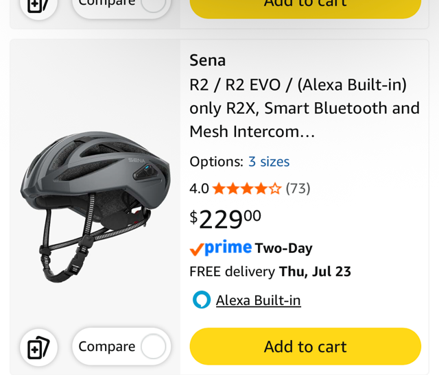 Sena R2X Helmet- cycling
