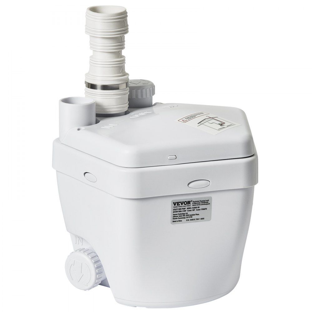 Utility Sink Pump, 1/3 HP  Under-Sink Sump Pump System