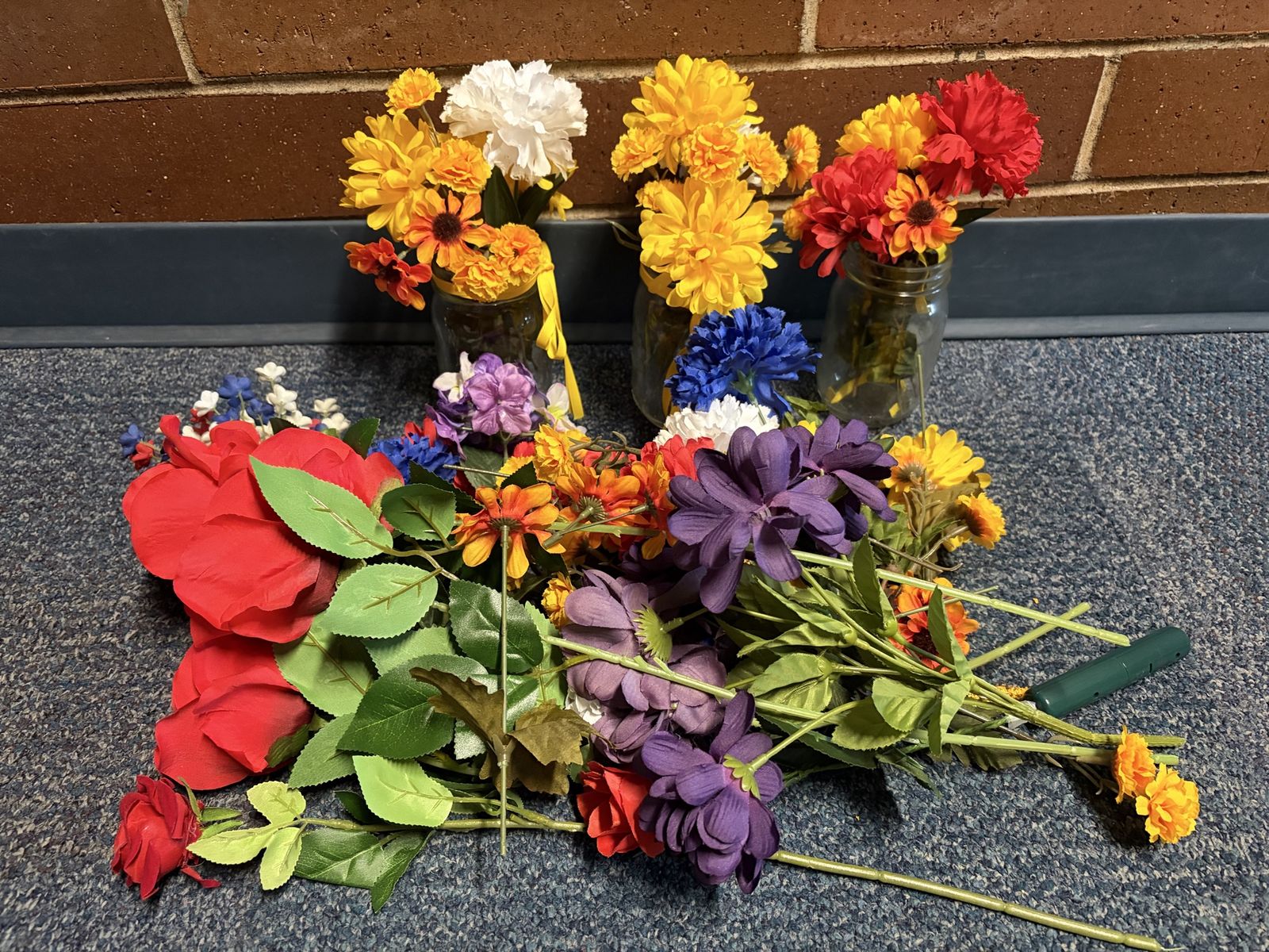 Assorted Artificial Flowers for Decor Crafts Events