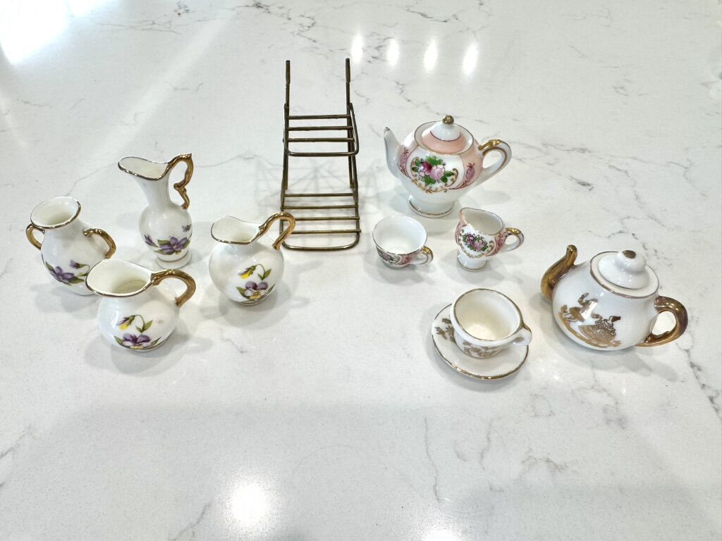 Miniature Tea Set Pieces