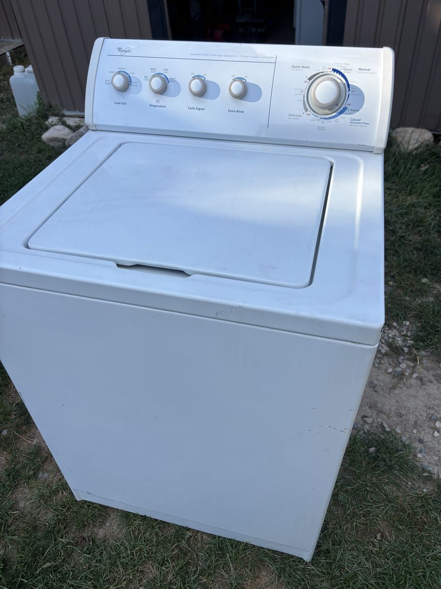 Whirlpool extra large capacity washer