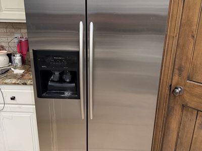 KitchenAid Stainless Steel Side-by-Side Refrigerator with Ice Maker & Water Dispenser
