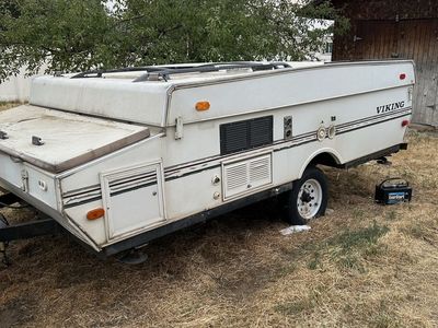 Viking Pop-Up Camper Travel Trailer with Spare Tire - Used