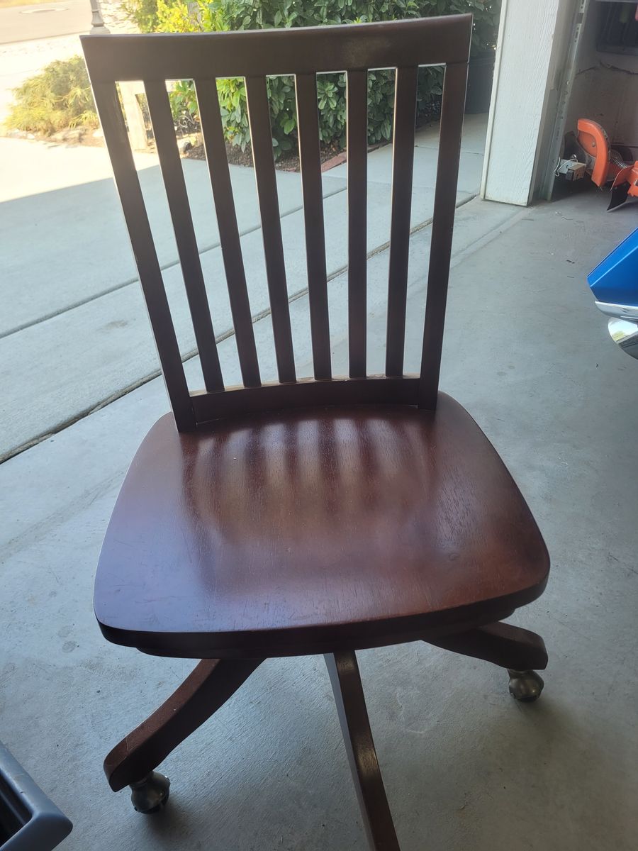 Solid wood office chair